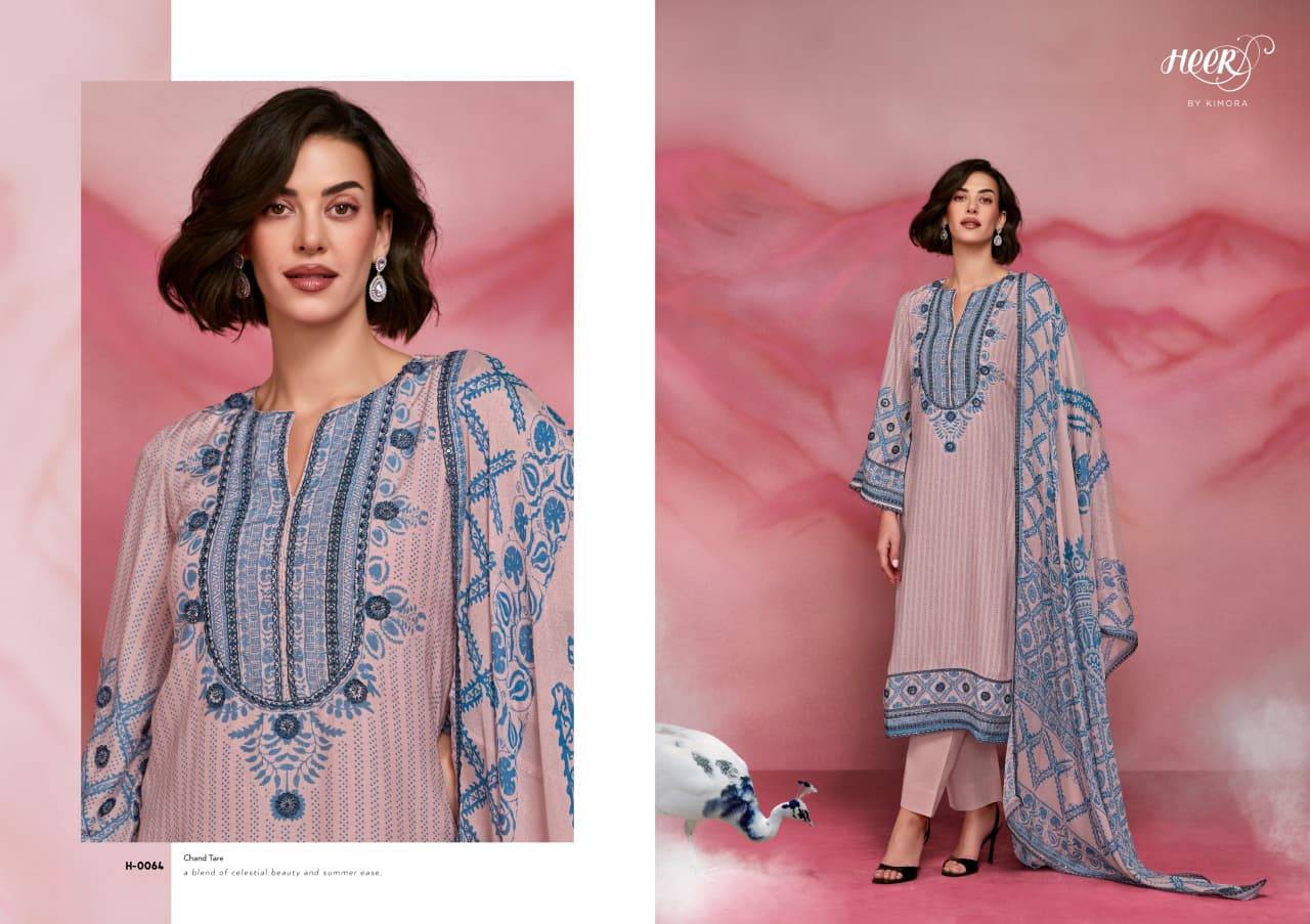 Chand Tare By Kimora Fashion 061 TO 066 series Beautiful Festive Suits Stylish PURE Muslin Dresses At Wholesale Price